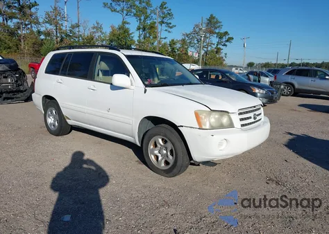 2002 Toyota Highlander V6 from USA, damaged, VIN JTEGF21A920053875
